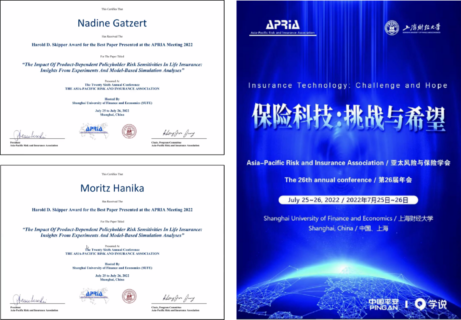 Zum Artikel "Best Paper Award der Annual Conference der Asia-Pacific Risk and Insurance Association (APRIA)"